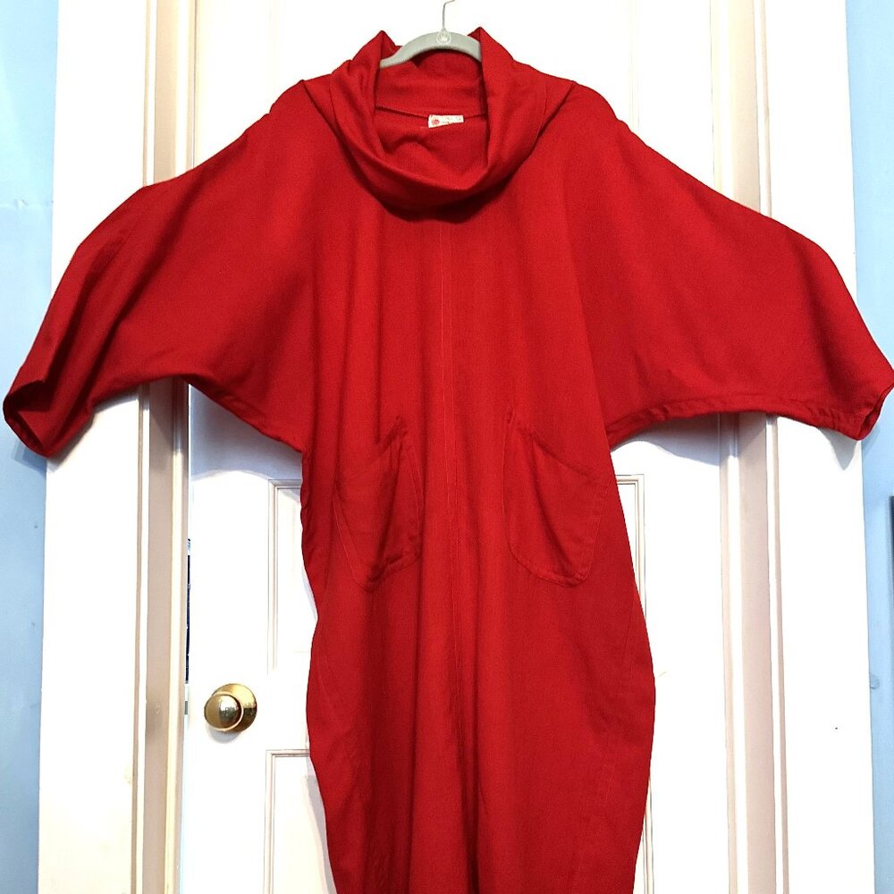 Custom royal red dress One of a kind Pockets!  XXL